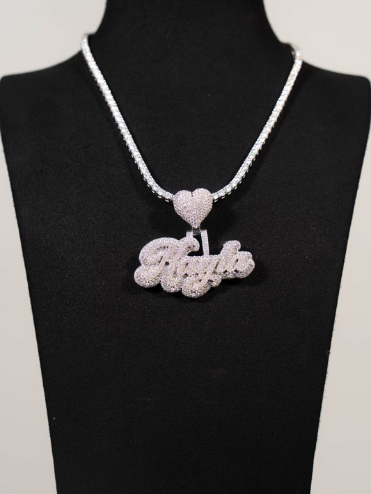 Kayla with Heart VVS Moissanite Pendant