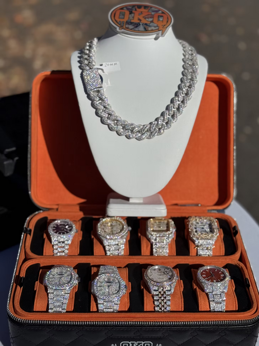 20mm Round Style Lab Grown Diamond Cuban Chain