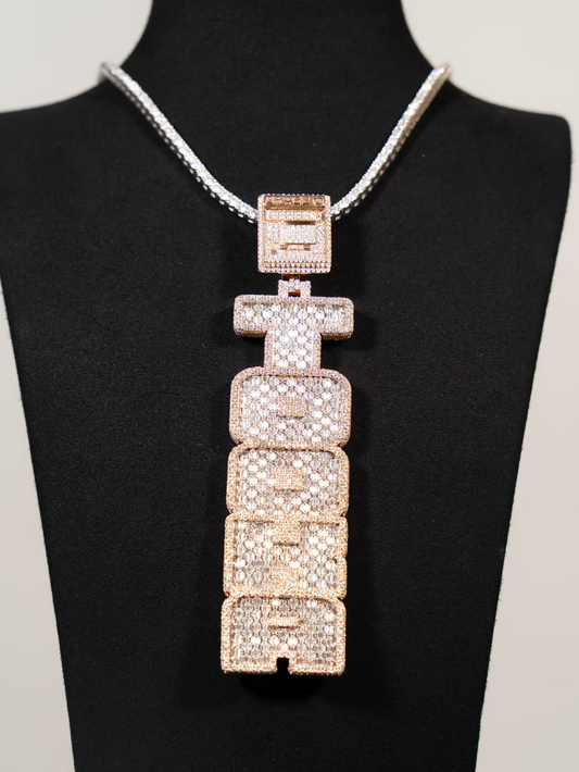Tooka Two Tone Moissanite VVS Pendant