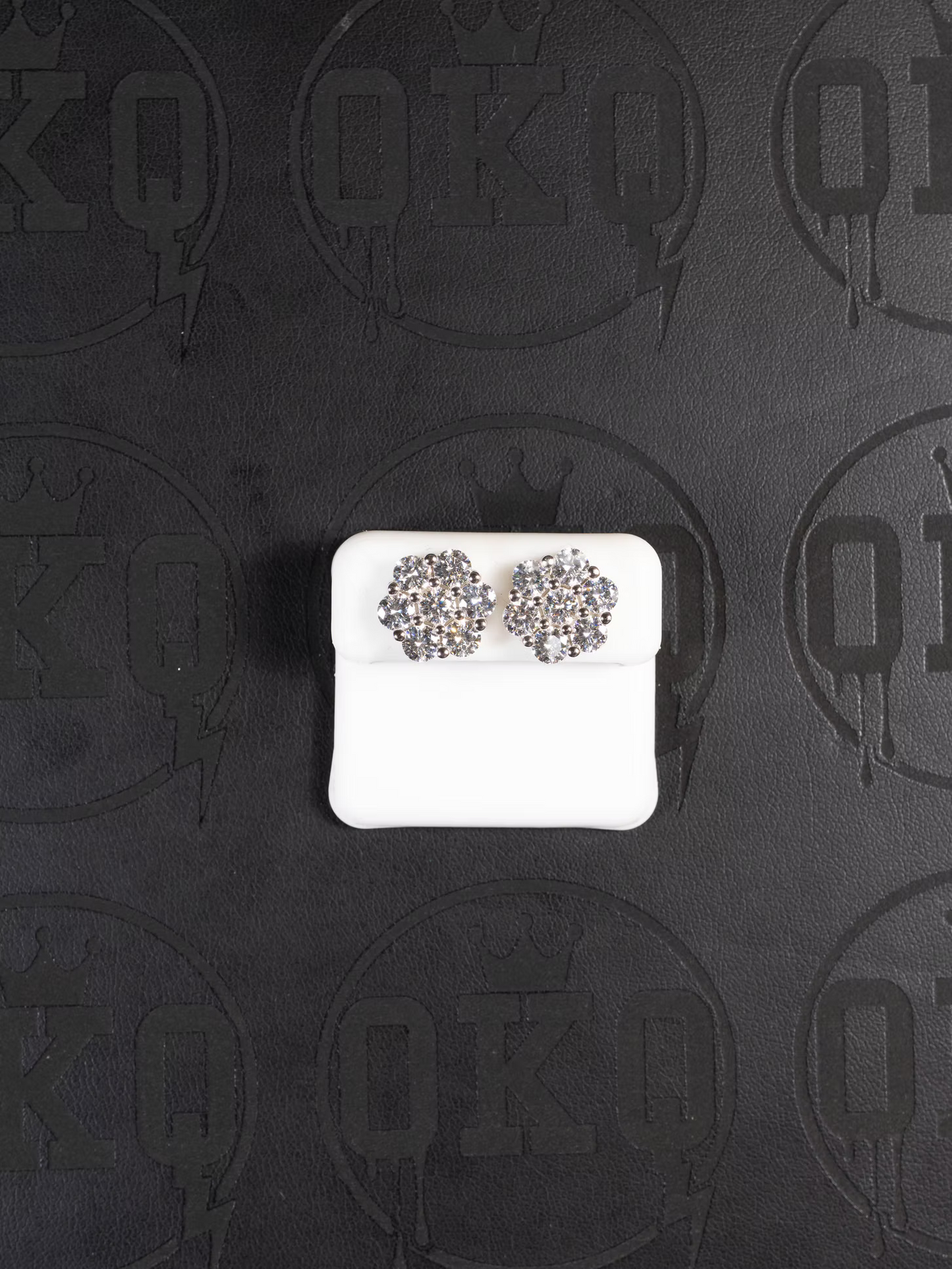Lab Grown Diamond Flower Earrings