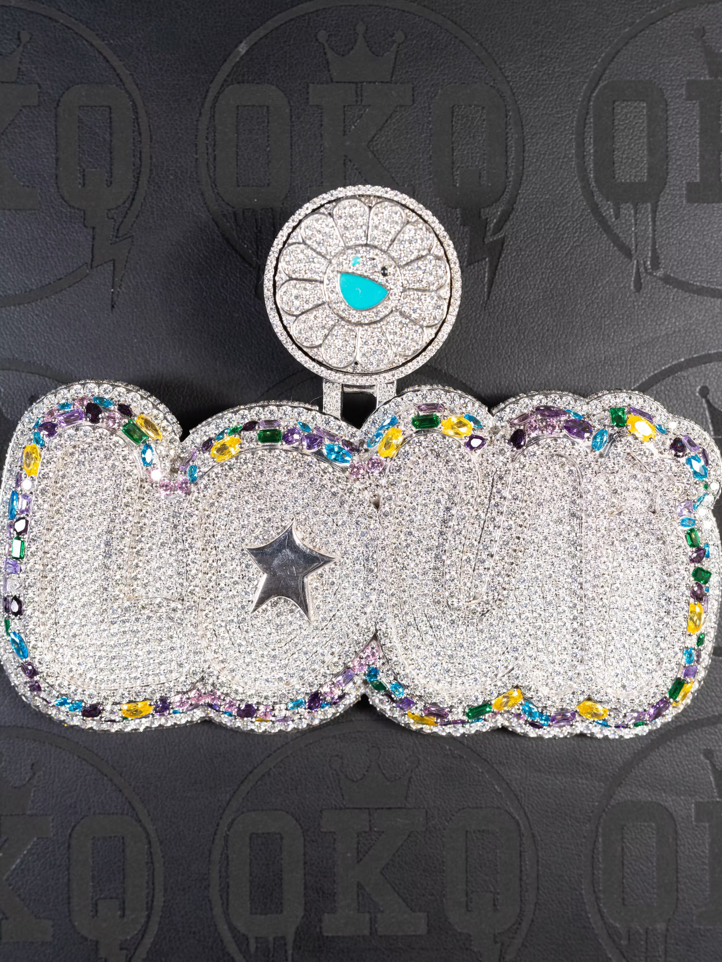 Loui Multi Color VVS Moissanite Pendant