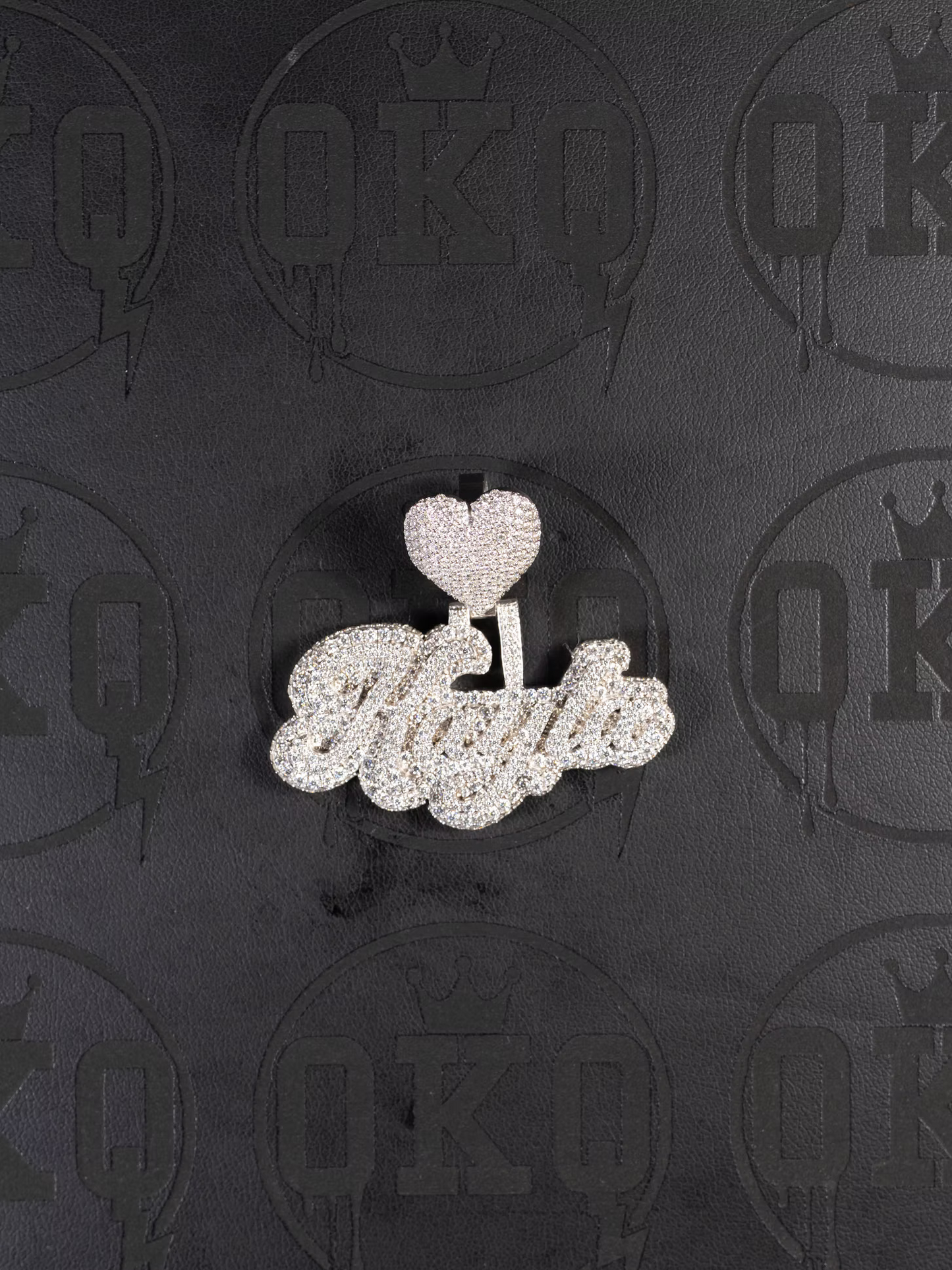 Kayla with Heart VVS Moissanite Pendant