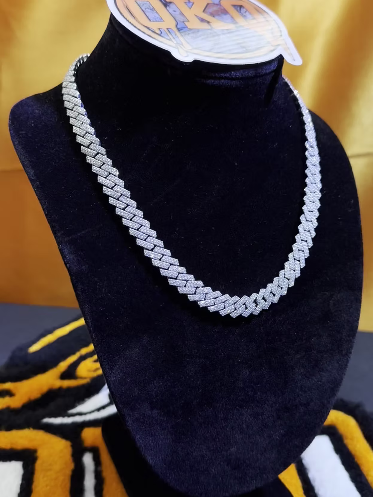 12mm Lab Grown Diamond Cuban Chain