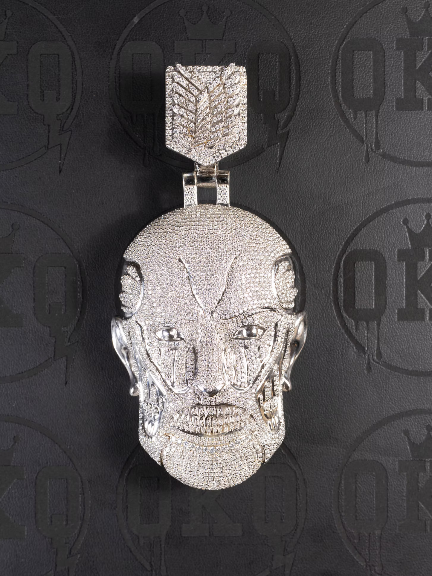 Anime Style Giant Man Face Lab Grown Diamond Pendant Pendant
