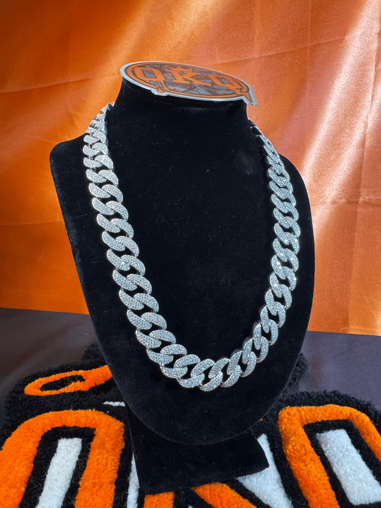 18mm Round Style Moissanite Cuban Chain
