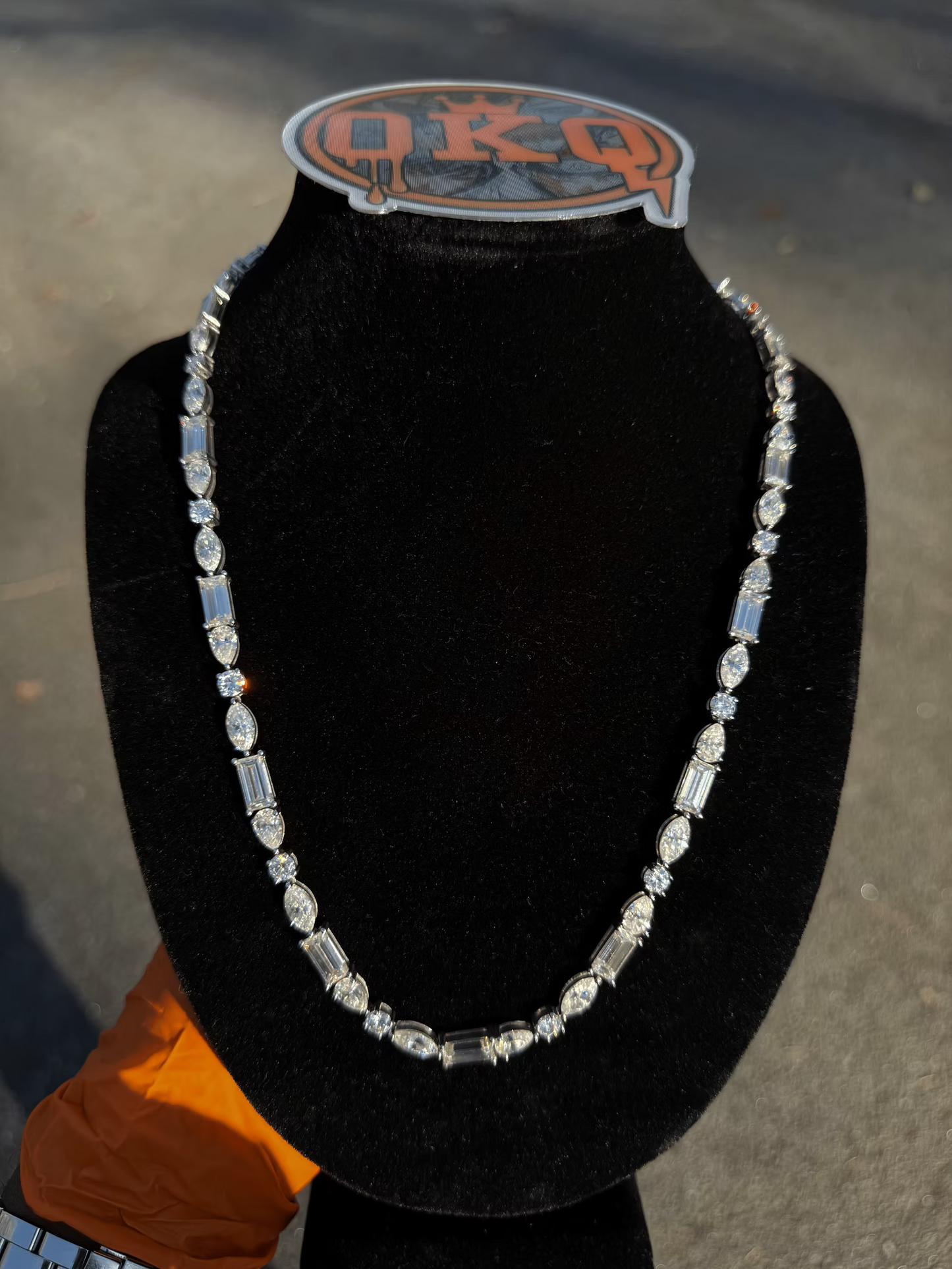 Fancy Natural Diamond Tennis Chain