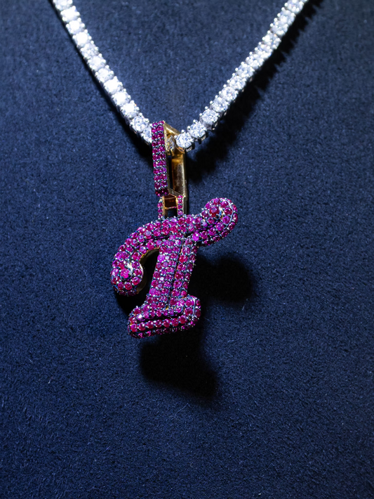 T Pink Moissanite VVS Pendant