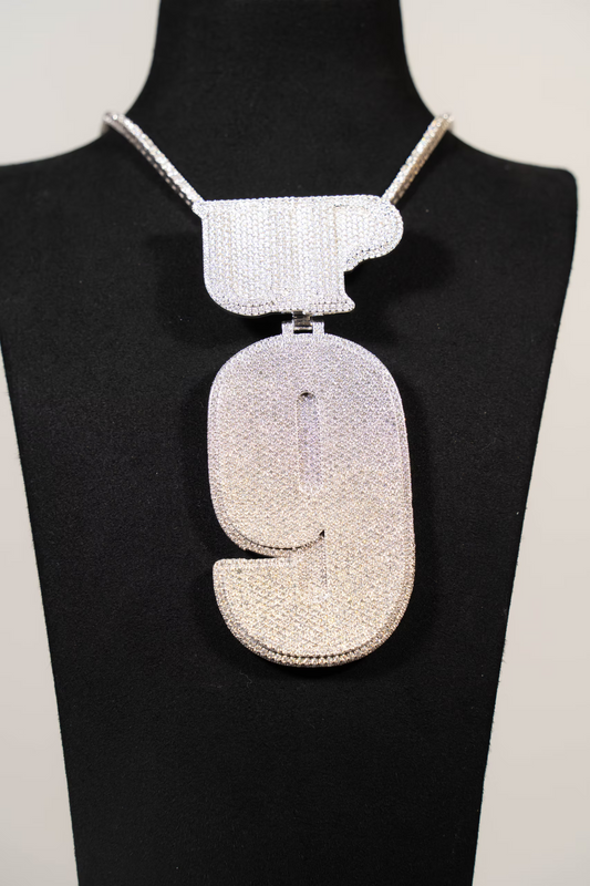 9 Up Pendant Moissanite