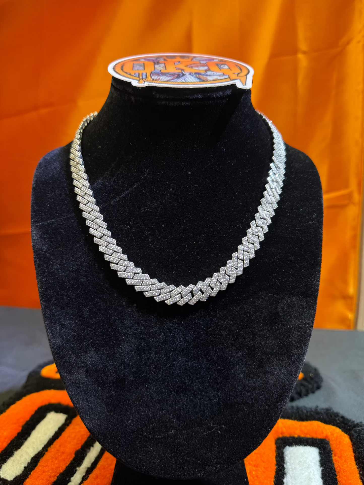 12mm Lab Grown Diamond Cuban Chain