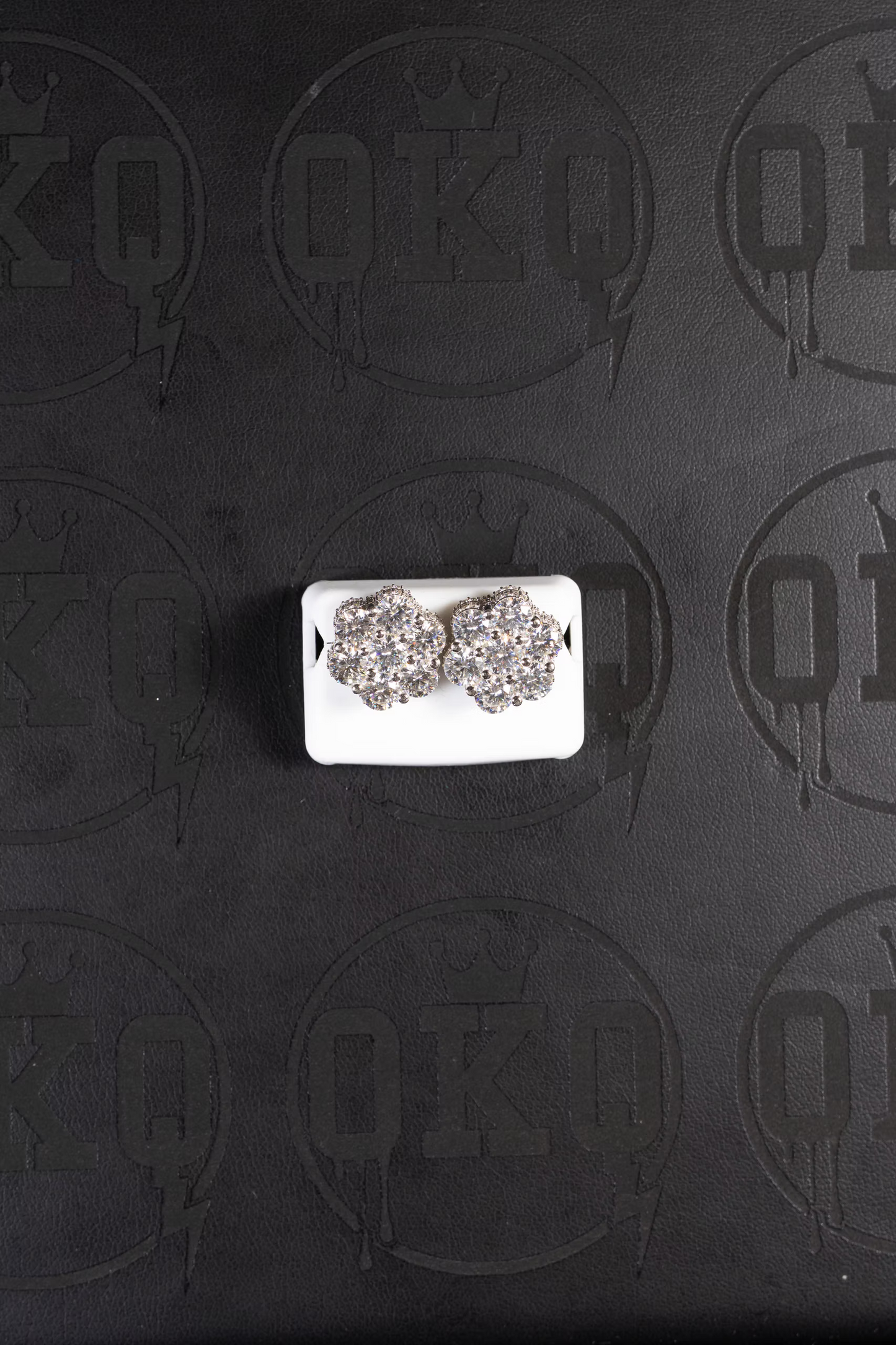 Flower VVS Lab Grown Diamond Stud Earrings