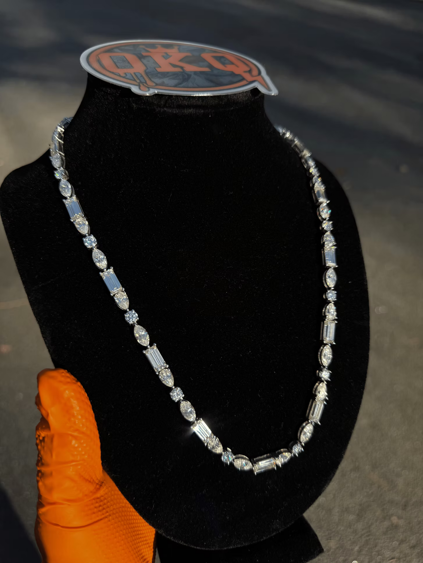 Fancy Natural Diamond Tennis Chain