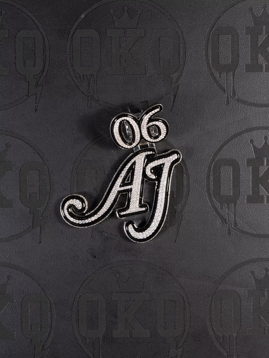 AJ 06 VVS Moissanite Black Trim Pendant