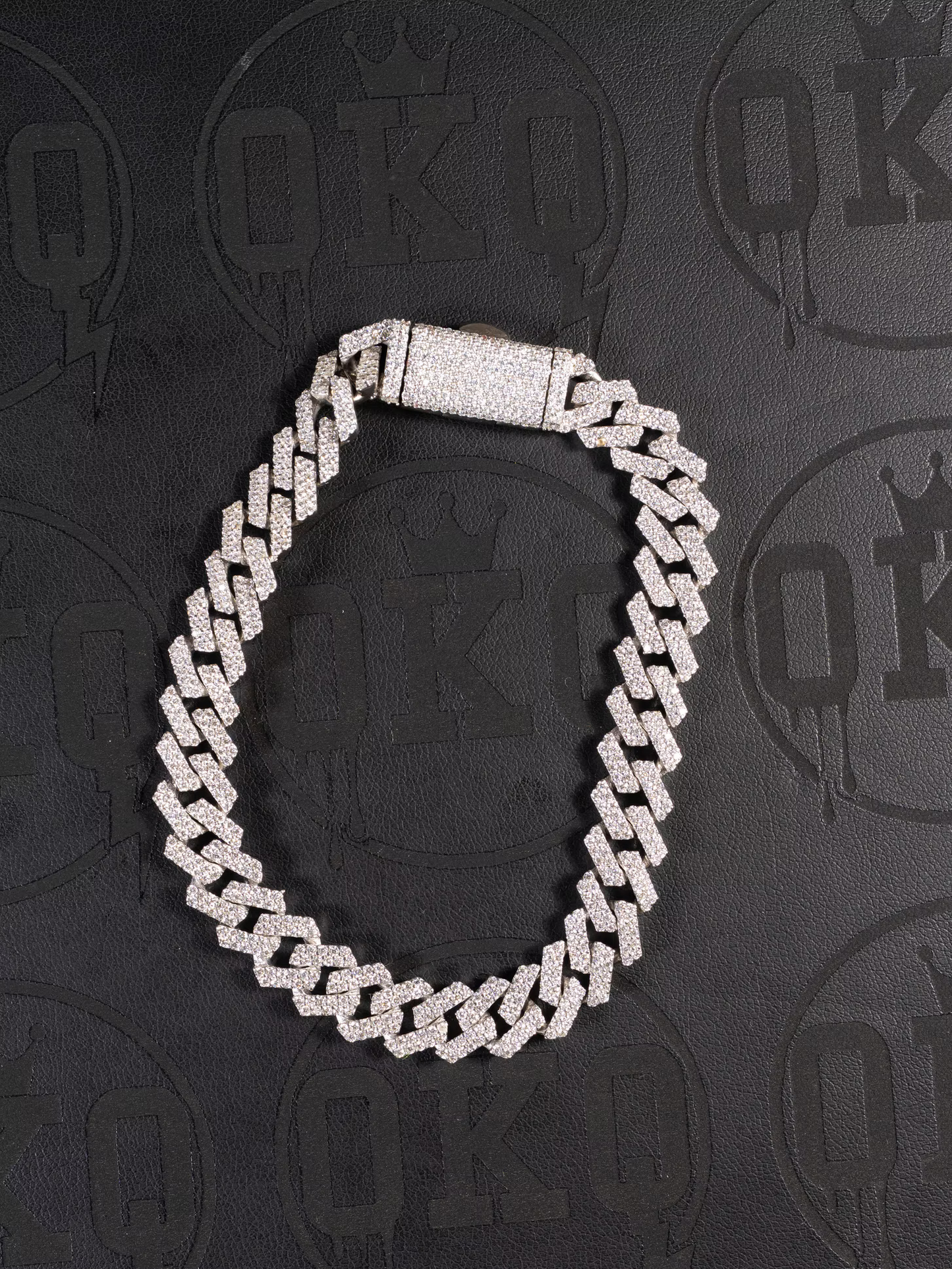 10mm Natural Diamond Cuban Bracelet