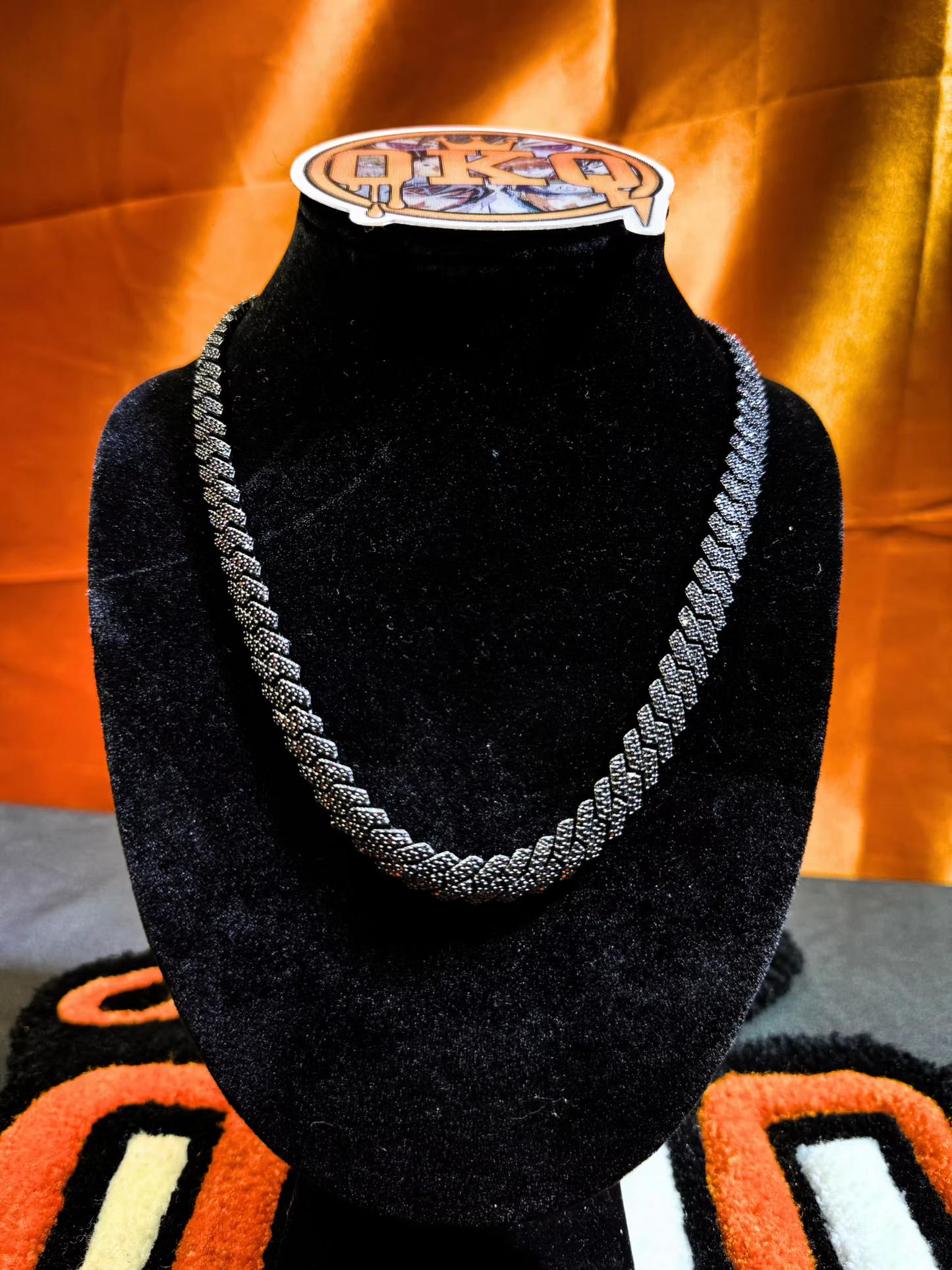 10mm Black Lab Grown Diamond Cuban Chain