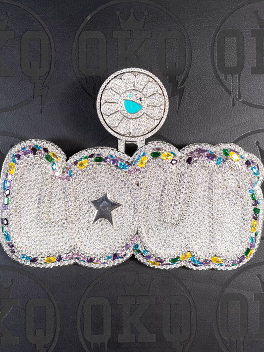 Loui Multi Color VVS Lab Grown Diamond Pendant