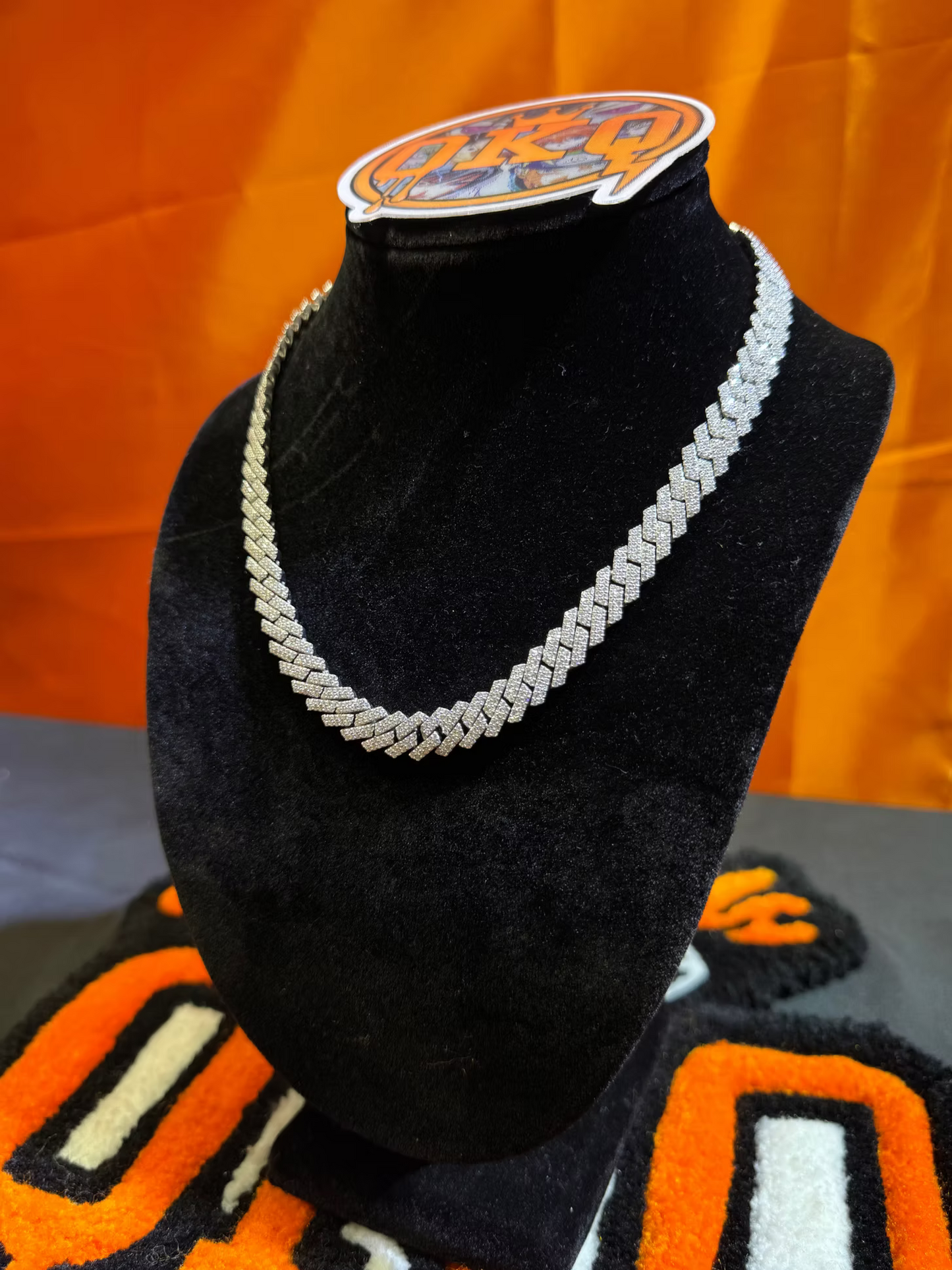 12mm Lab Grown Diamond Cuban Chain
