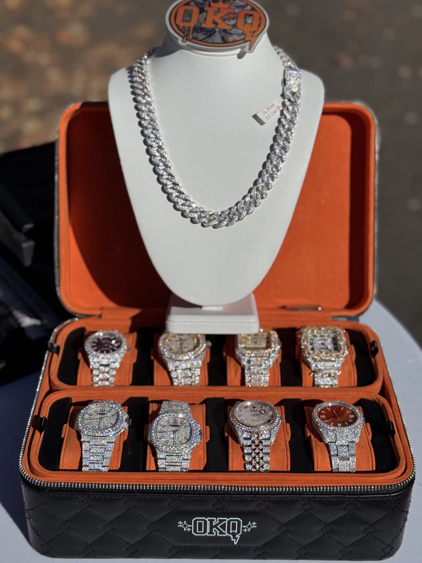 14mm VVS Round Natural Diamond Cuban Chain