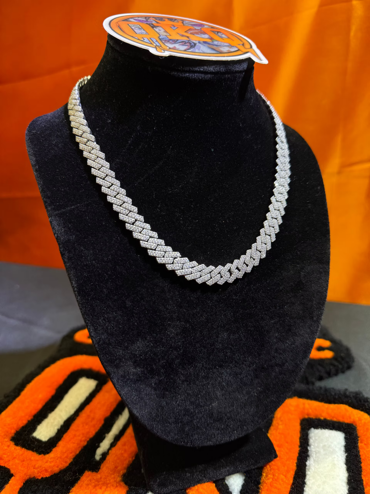 12mm Lab Grown Diamond Cuban Chain